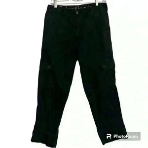 Calvin Klein black cargo cotton pants. Women’s size 6